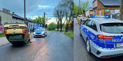 Niebezpieczny wypadek w Radomsku – Kierowca uderzył w drzewo i dachował-16143