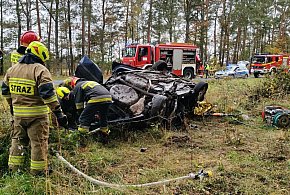 Dwóch pijanych mężczyzn trafiło do szpitala po wypadku pod Radomskiem na DK91-25062