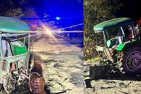 Pijany kierowca ciągnika zderzył się z ciężarówką w Maksymowie – miał 2,5 promila-25119
