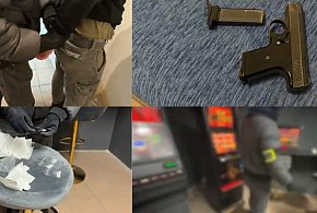 Akcja służb w Przedborzu. Nielegalny hazard, narkotyki i broń w jednym lokalu