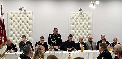 Nowy zarząd OSP Strzałków wybrany podczas walnego zebrania w remizie