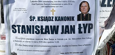 Zmarł ks. kan. Stanisław Jan Łyp. Pożegnanie pochodzącego z Radomska kapłana...
