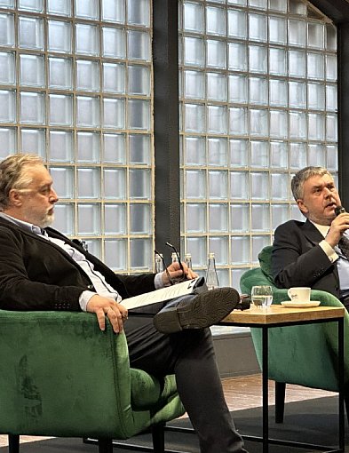 Witold Jurasz gościł w Radomsku. Rozmowa m.in o programie wojnie w Ukrainie