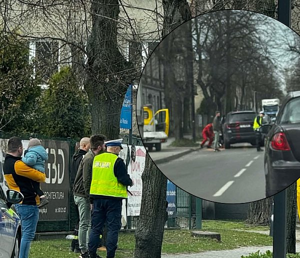 Policja wyjaśnia okoliczności kolizji samochodów przy ul. Kościuszki w Radomsku