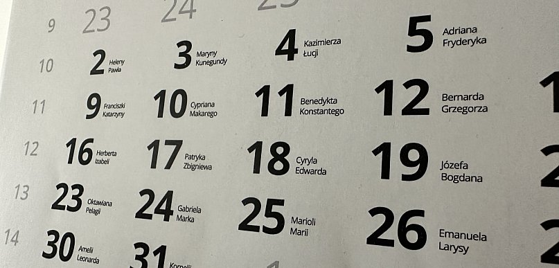 Kalendarz rocznic od 16 do 22 marca