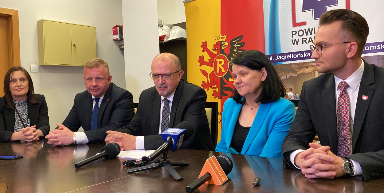 fot: konferencja w Szpitalu Powiatowym w Radomsku