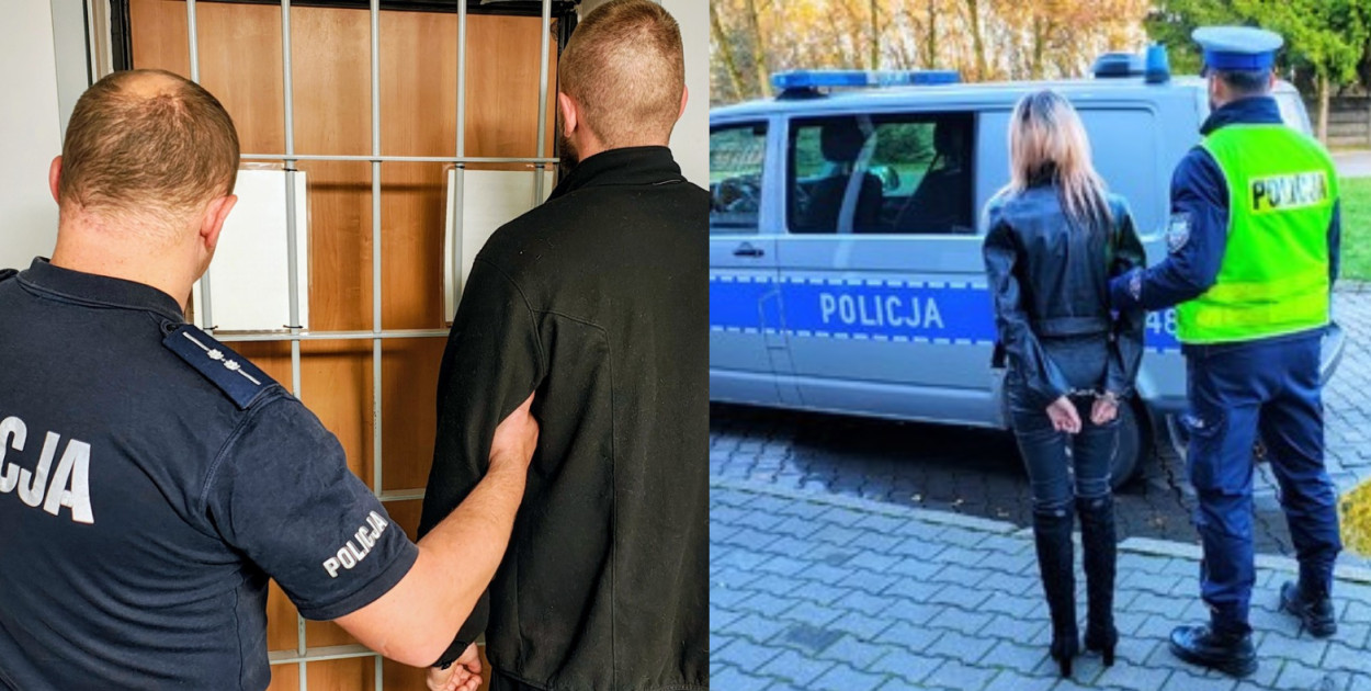 Kobieta i mężczyzna zatrzymani, KPP Radomsko