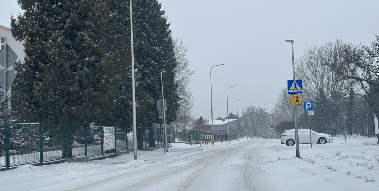 ul. Armii Krajowej w Radomsku zimą