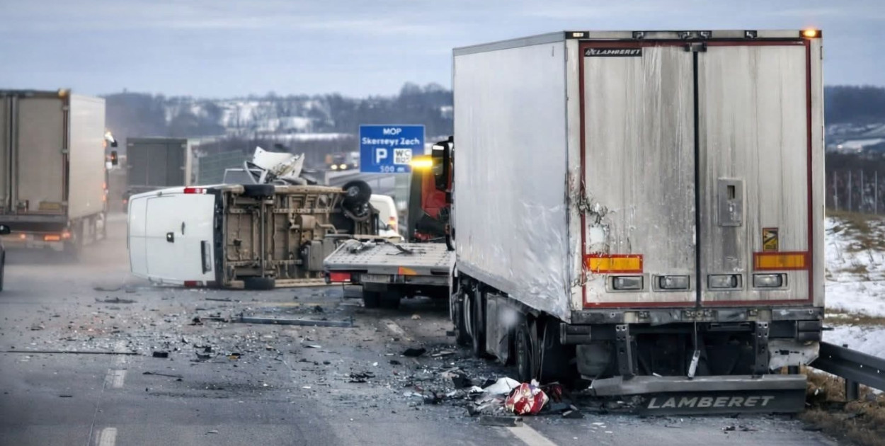 Łódzkie: A1 koło Łodzi odblokowana po wypadku (aktl.)