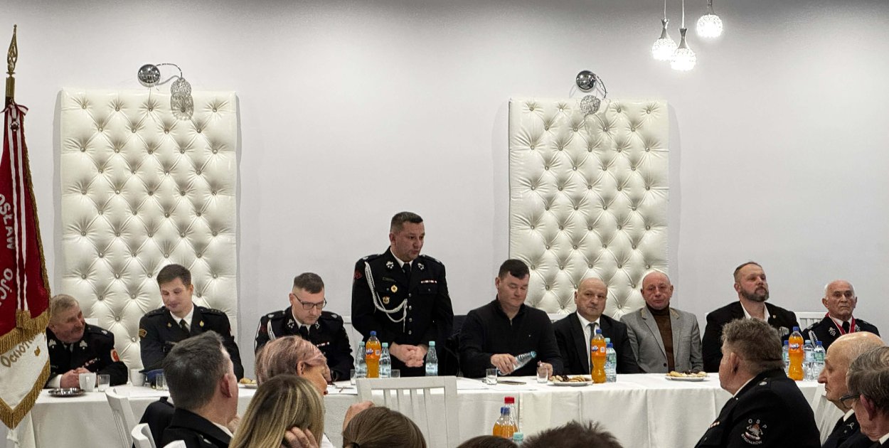 Nowy zarząd OSP Strzałków wybrany podczas walnego zebrania w remizie