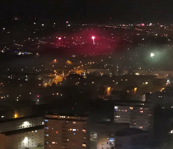 Tak Radomsko przywitało Nowy Rok 2024 - film z drona
