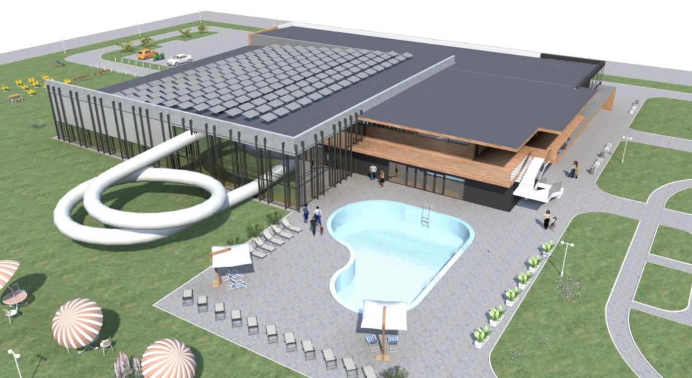 fot. UM Radomska // Radni jednogłośnie wybrali prezentowaną koncepcję basenu. Podczas prezentacji projektu wystąpił Marcin Skubisz // spotradomsko.pl