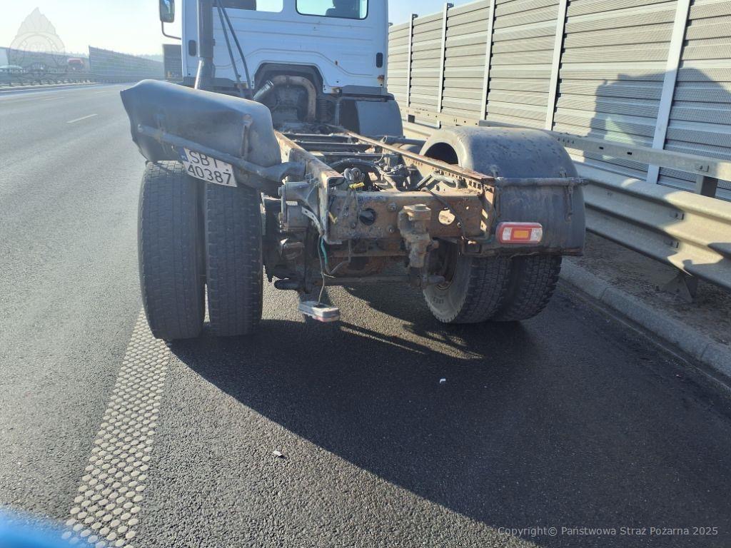 Niebiezpieczne zdarzenie na autostradzie 