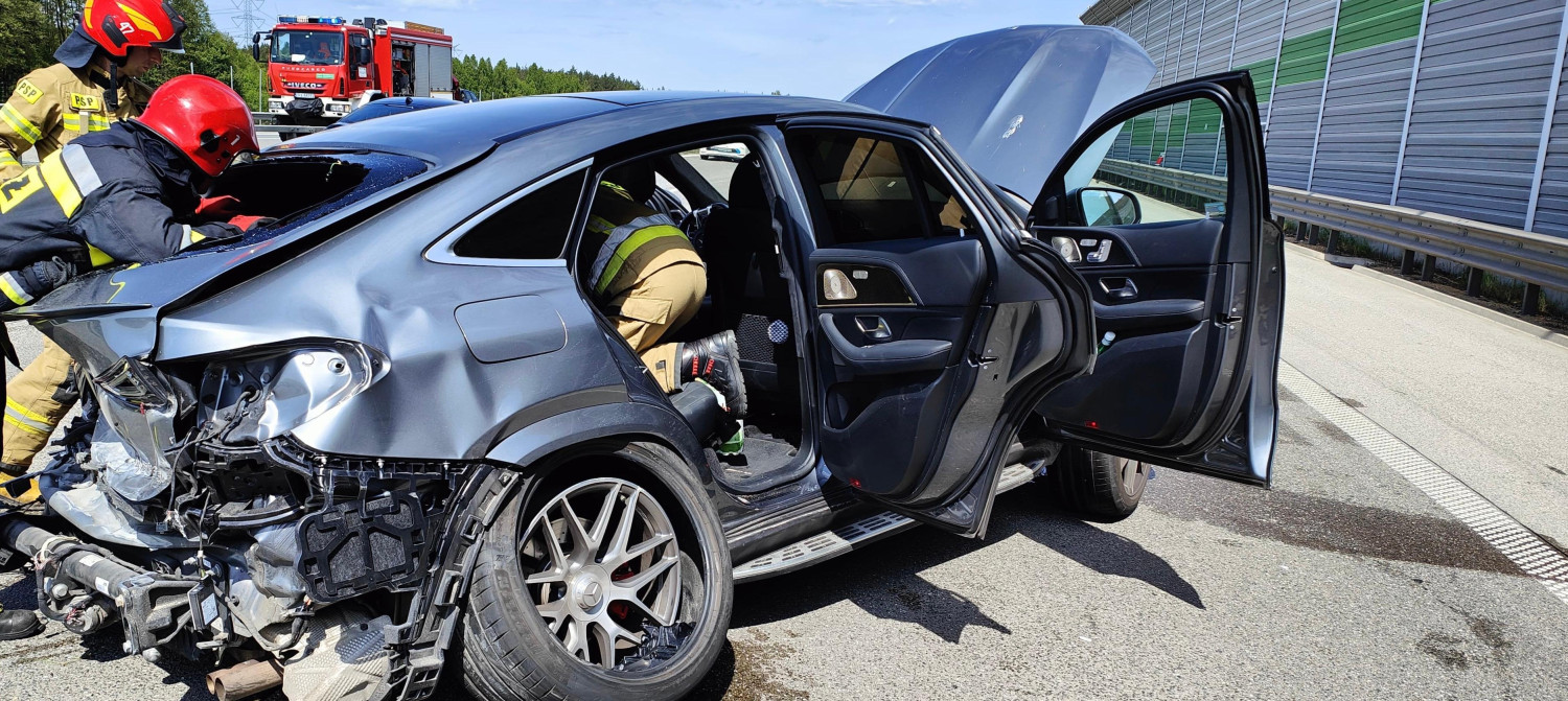 Kolizja na A1 w powiecie radomszczańskim