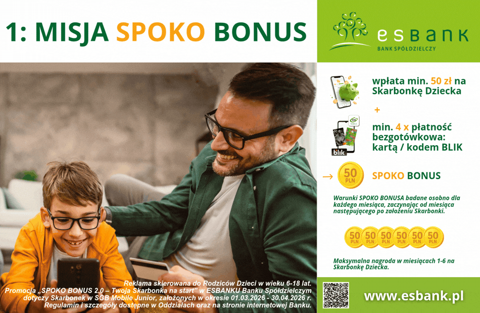 Esbank Radomsko misja spoko bonus