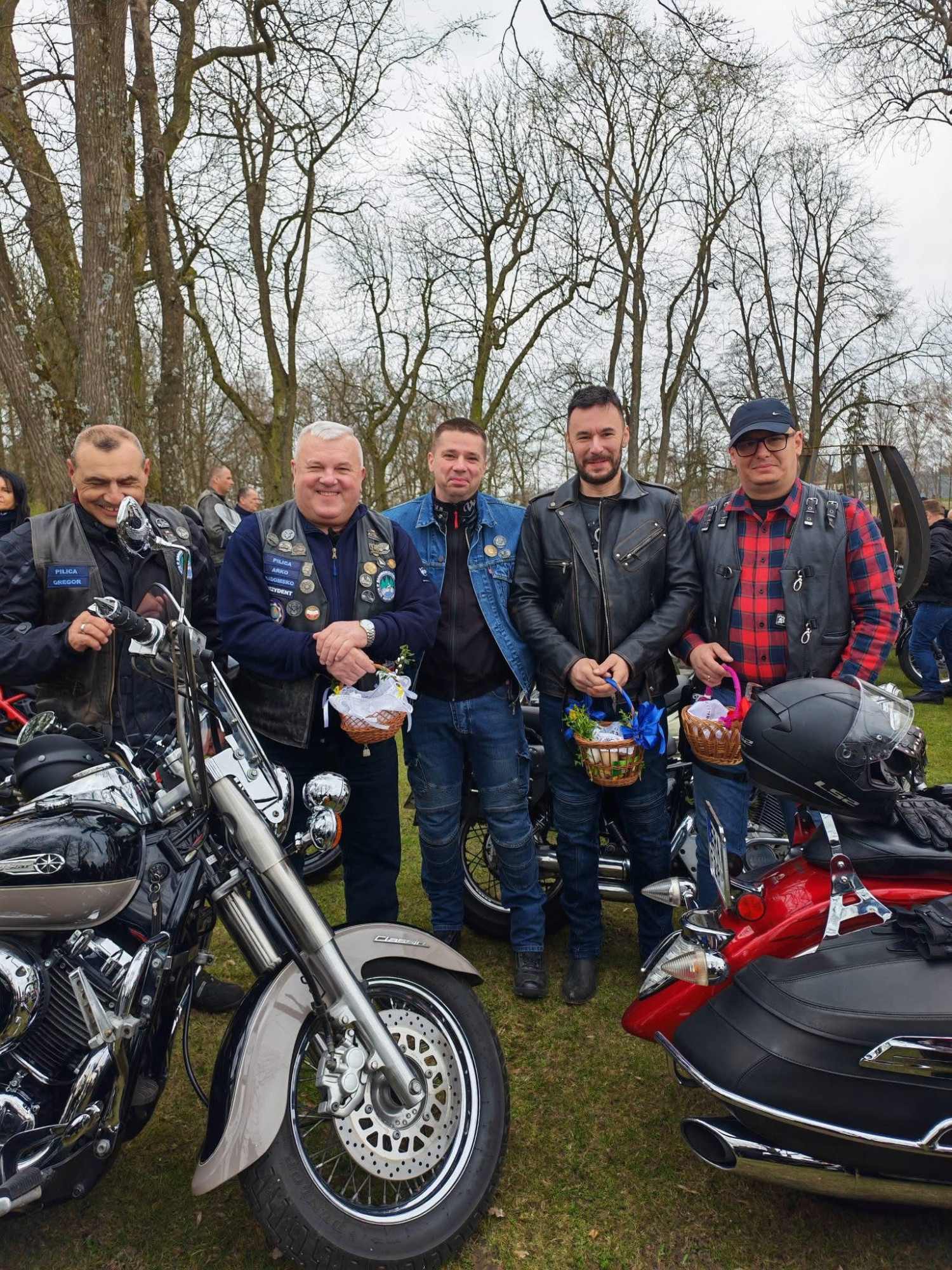 Motocykliści w Strzałkowie 