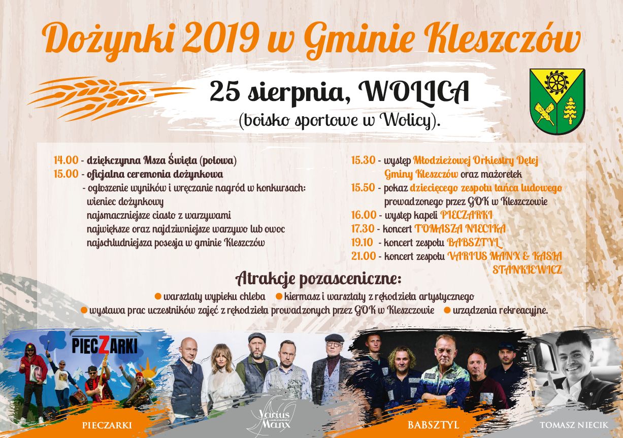 Urząd Gminy Kleszczów - Dożynki 2019 /spotradomsko.pl