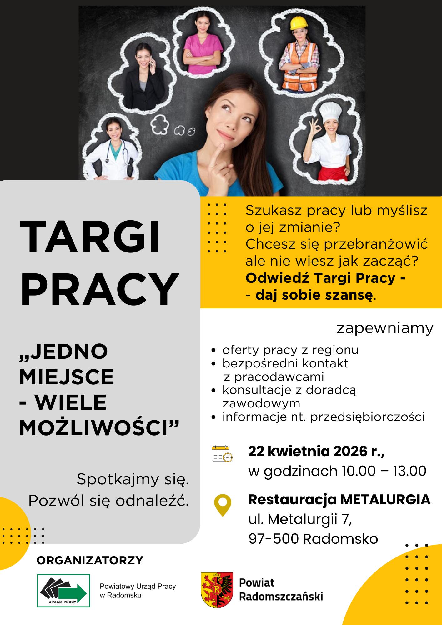 Targi Pracy w Radomsku plakat