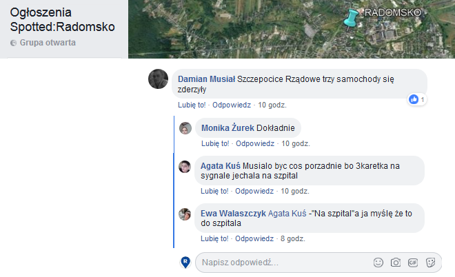 facebook.com Ogłoszenia Spotted Radomsko