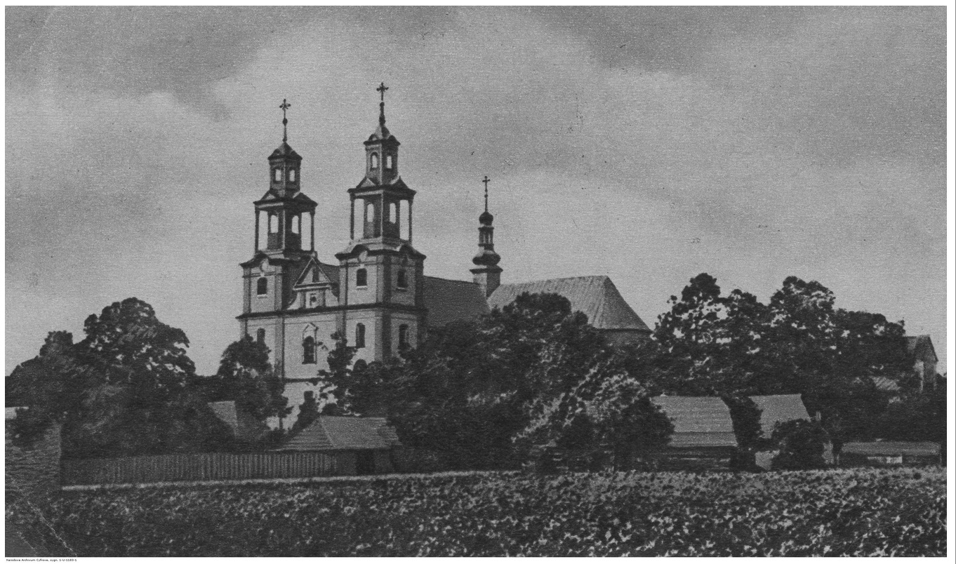 Panorama klasztoru i kościoła Najświętszej Maryi Panny Bolesnej.