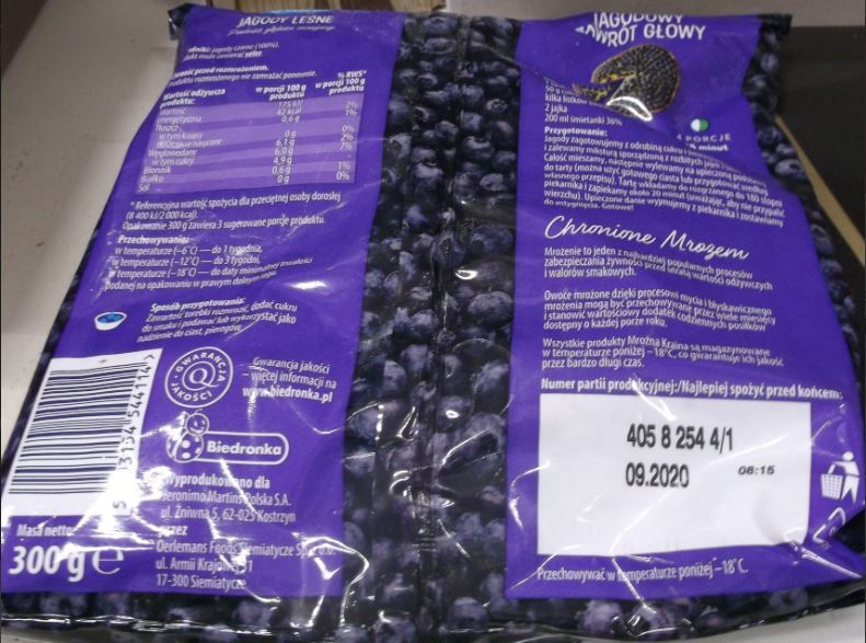 Nie należy spożywać wskazanej w komunikacie partii produktu 