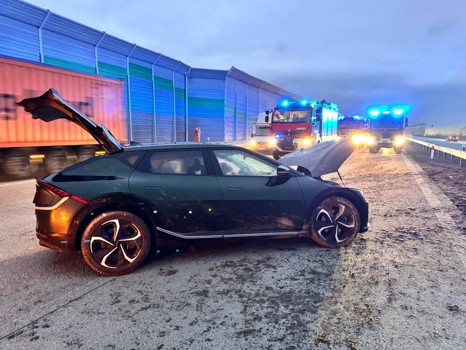 Wypadek na autostradzie