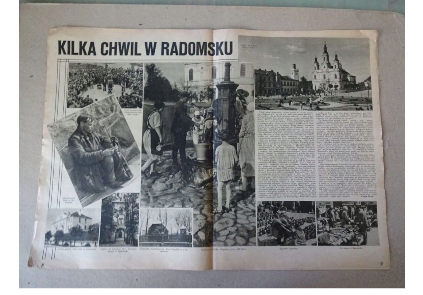 Czasopismo z 1935 roku, a w nim artykuł o Radomsku. //spotradomsko.pl